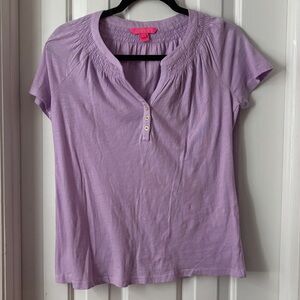 Lily Pulitzer lavender Short Sleeve Women's Top
